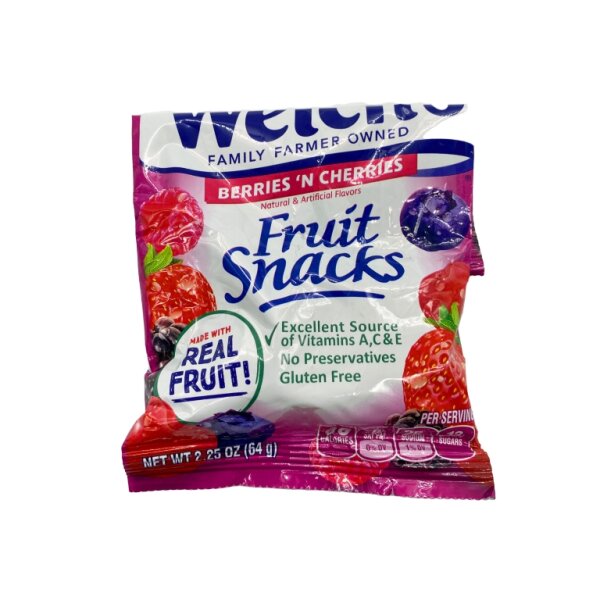 Welchs Fruit Snacks, Berries N Cherries