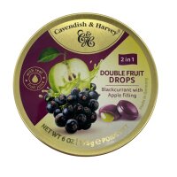 Cavendish & Harvey Double Fruit Blackcurrant with Apple filling Drops