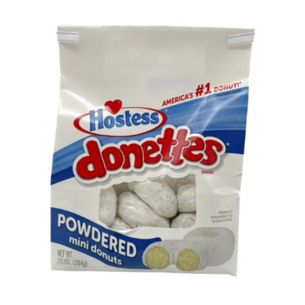 Hostess Donettes Mini Donuts Powdered